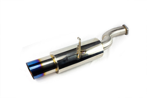 ISR Performance GT Single Exhaust - Hyundai Genesis Coupe 3.8 - Burnt Tips