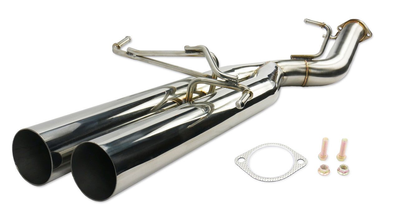 ISR Performance Series II EP Dual Blast Pipe Exhaust System - Non Resonated- Nissan 240sx 95-98 (S14)