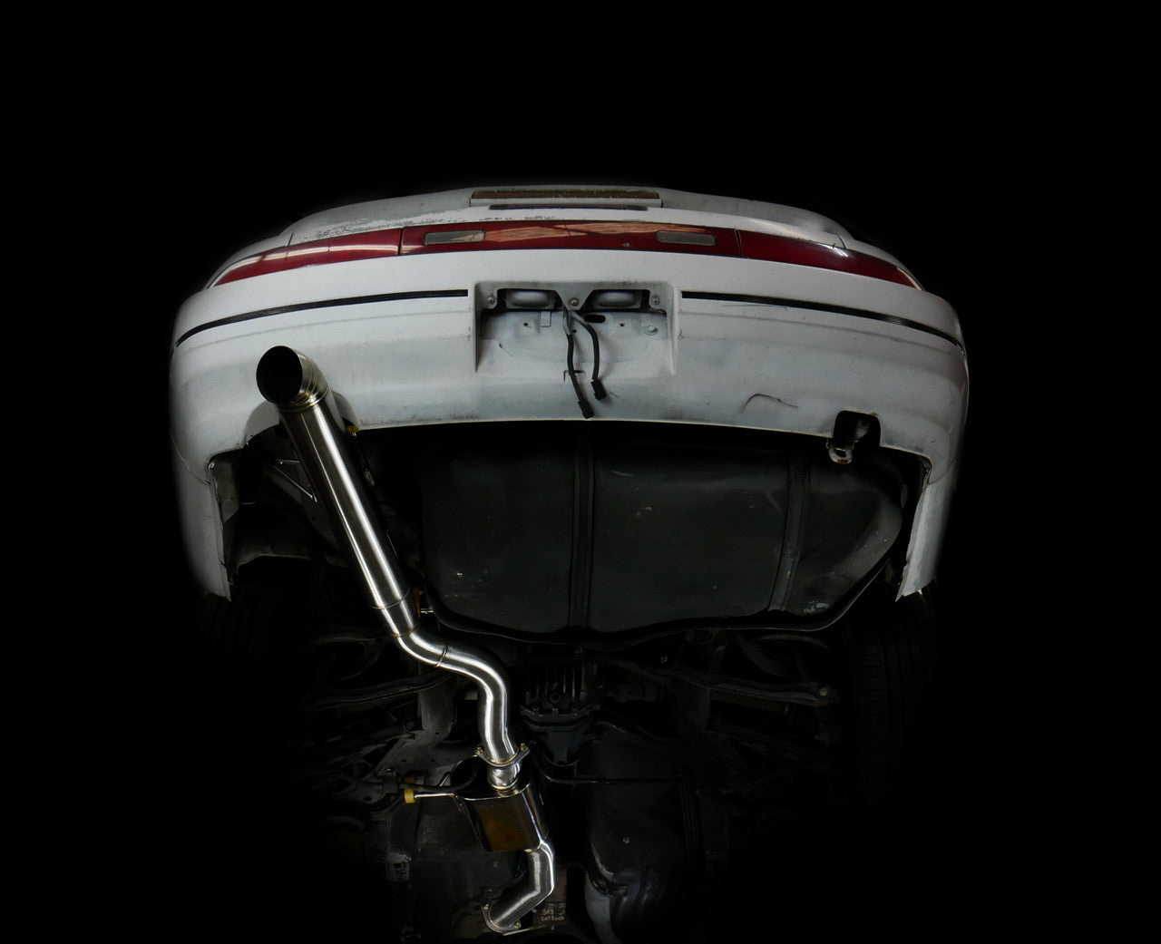 ISR Performance Series II EP Single Tip Blast Pipe Exhaust System -Resonated- Nissan 240sx 89-94 (S13)